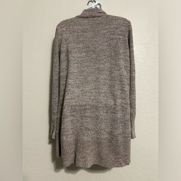 Barefoot Dreams CozyChic Lite‎ Circle Cardi Taupe size medium - Picture 5 of 7